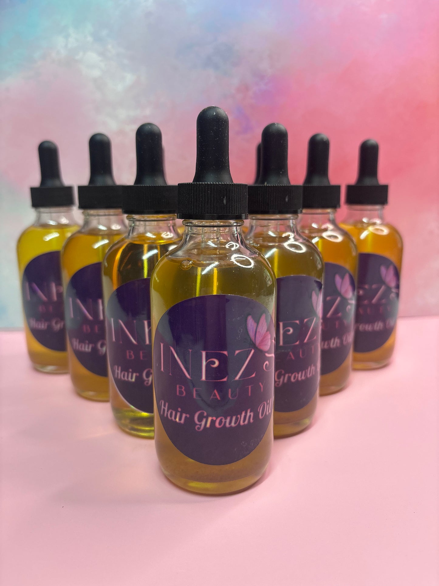 Natural hair growth oil