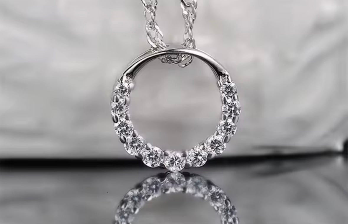 Silver diamond chain