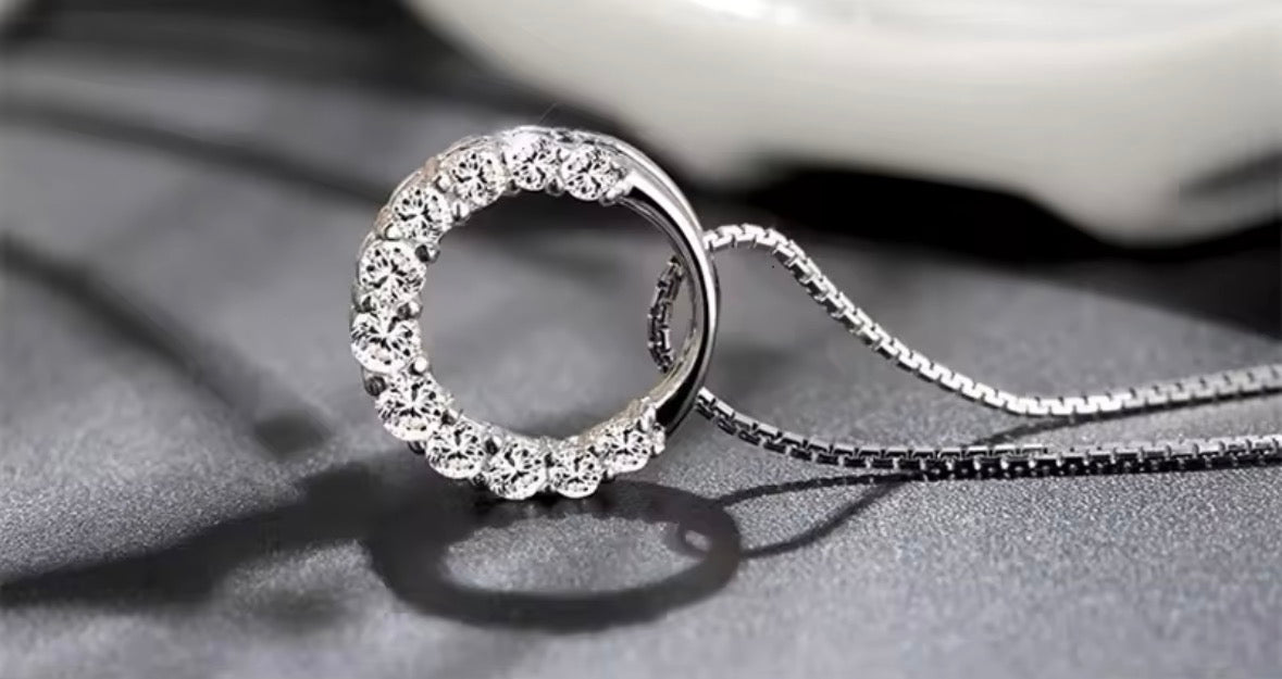 Silver diamond chain
